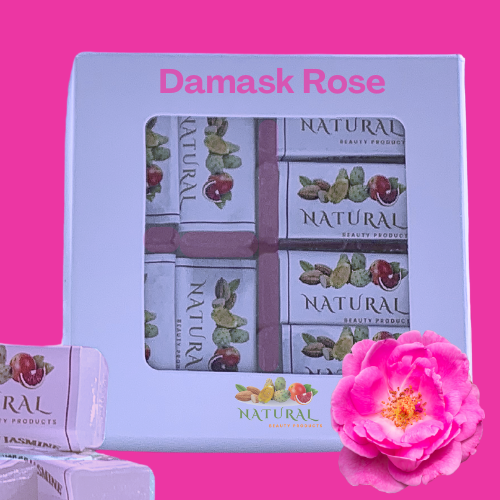 Damask Rose Soap Bar Gift Box